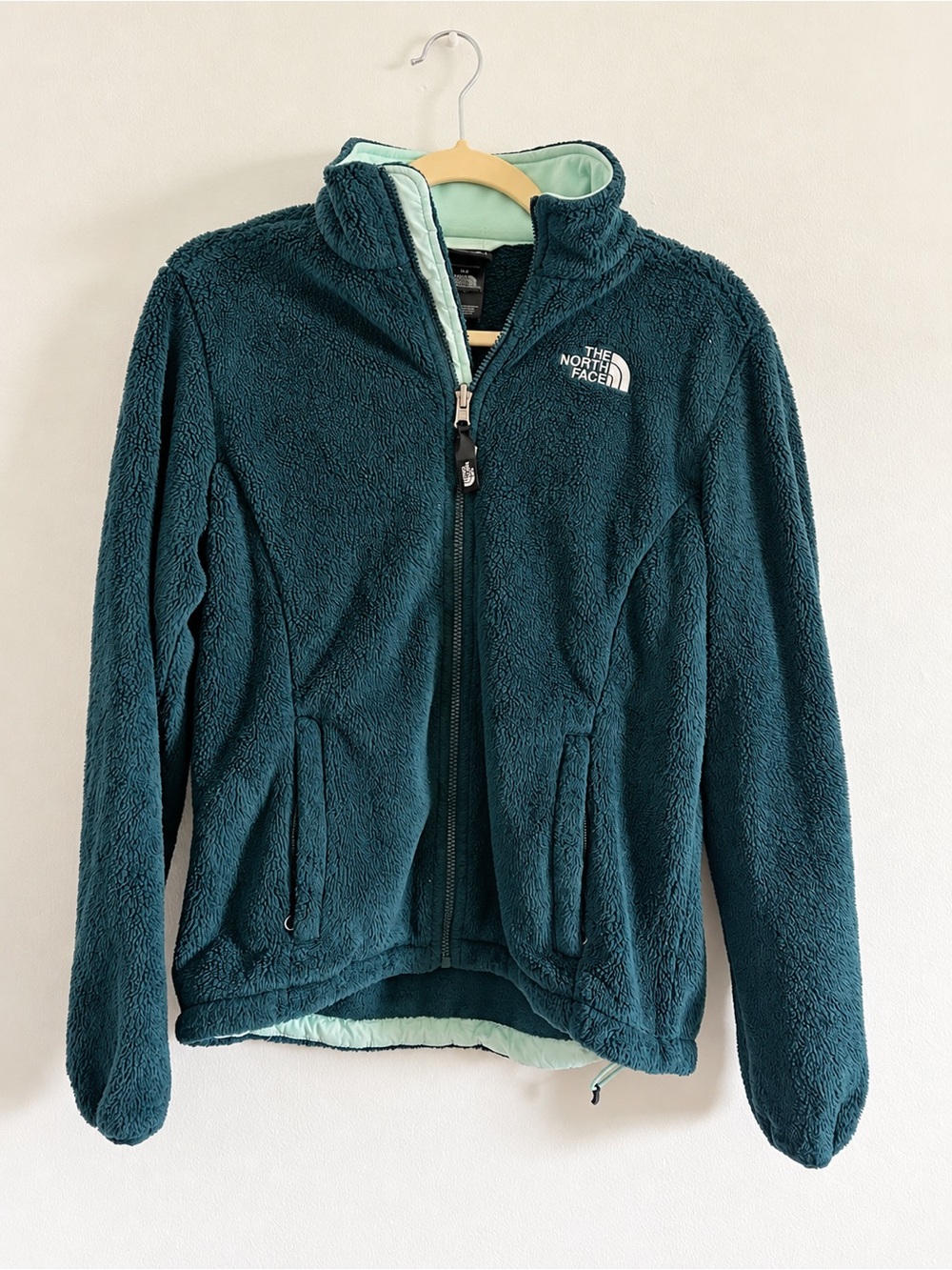 The North Face Kids Teal Plush Full-Zip Fleece Jacket
